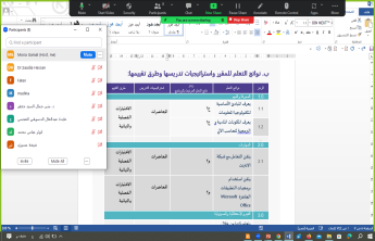 دورة تدريبية بعنوان توصيف المقرر الدراسي