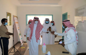 كلية العلوم والدراسات الإنسانية بالسليل تستقبل رئيس الجامعة خلال زيارته التفقدية للاطلاع على سير العملية التعليمية للفصل الدراسي الجديد 2021/9/2